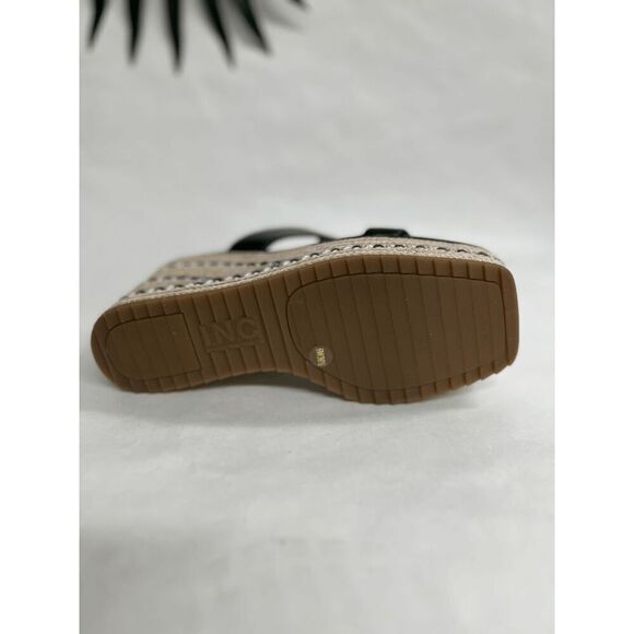 INC International Concepts Women's Nylana Chain Espadrille Sandals - Black 6M - Picture 4 of 7